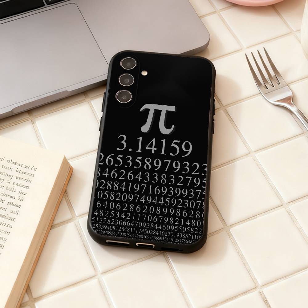 Math Formula Pi phone Case For Samsung Galaxy A73,A72,A71,A70,A53,A52,A51,Others Soft Black Shell
