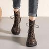 High fashion versatile Martin boots women's autumn and winter 2025 new sweet and comfortable flat short boots British women's boots