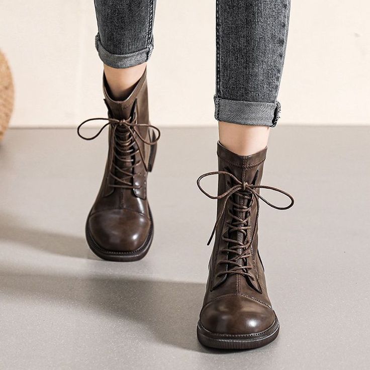 High fashion versatile Martin boots women's autumn and winter 2025 new sweet and comfortable flat short boots British women's boots