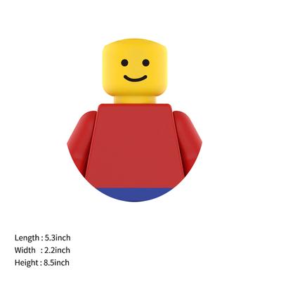 MOC Giant Smiley Figure Style Building Blocks Figures DIY Assembly Toys Set Creative Bricks for Kids Adults Christmas Gifts