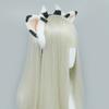 Plush Ears Hair Hoop Halloween Cow Ears Headband Furry Cartoon Animal Hairband Anime Fancy Dress Cosplay Headdress