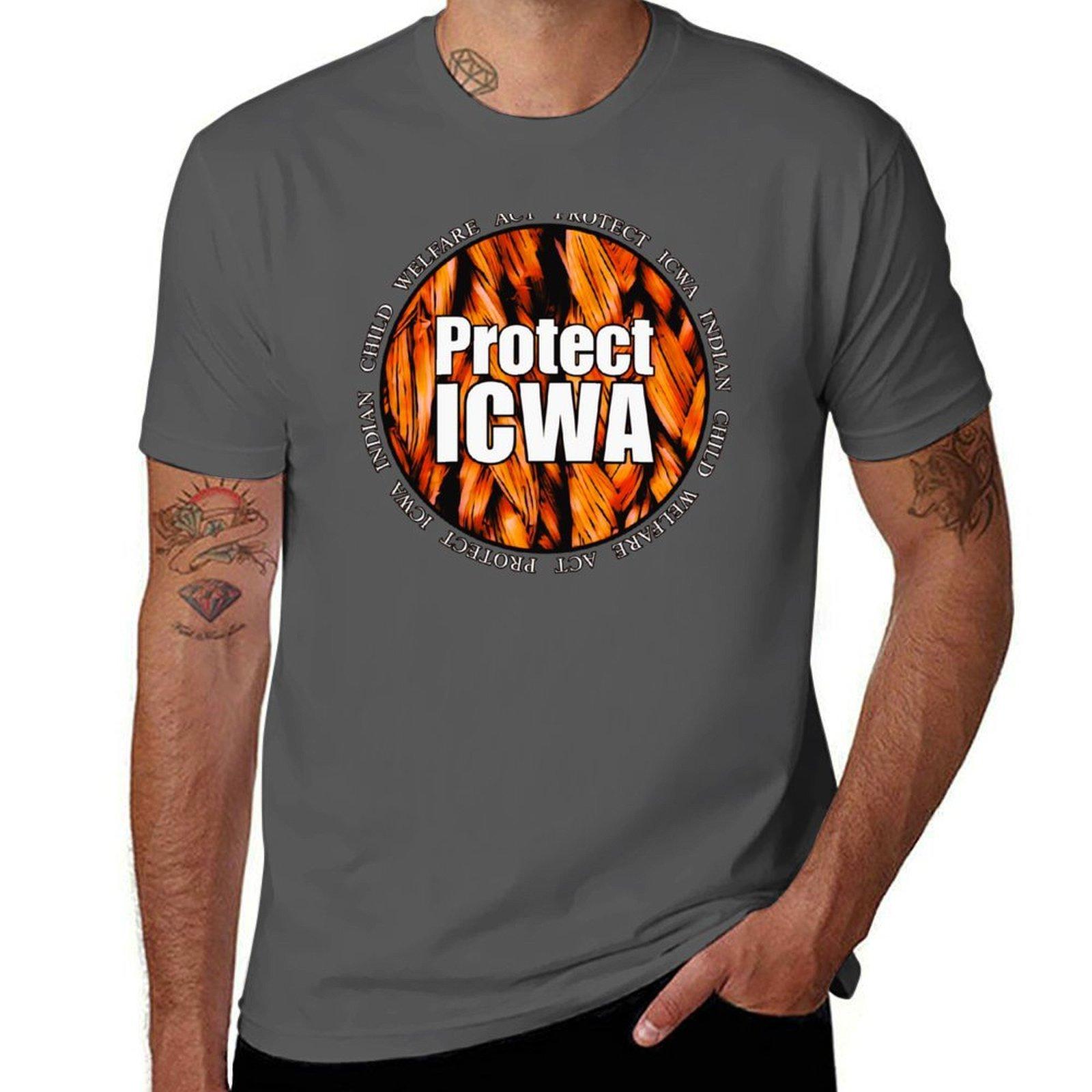 

Protect ICWA T-Shirt man t shirt heavy cotton t shirts for man graphic tees T-Shirt 4XL