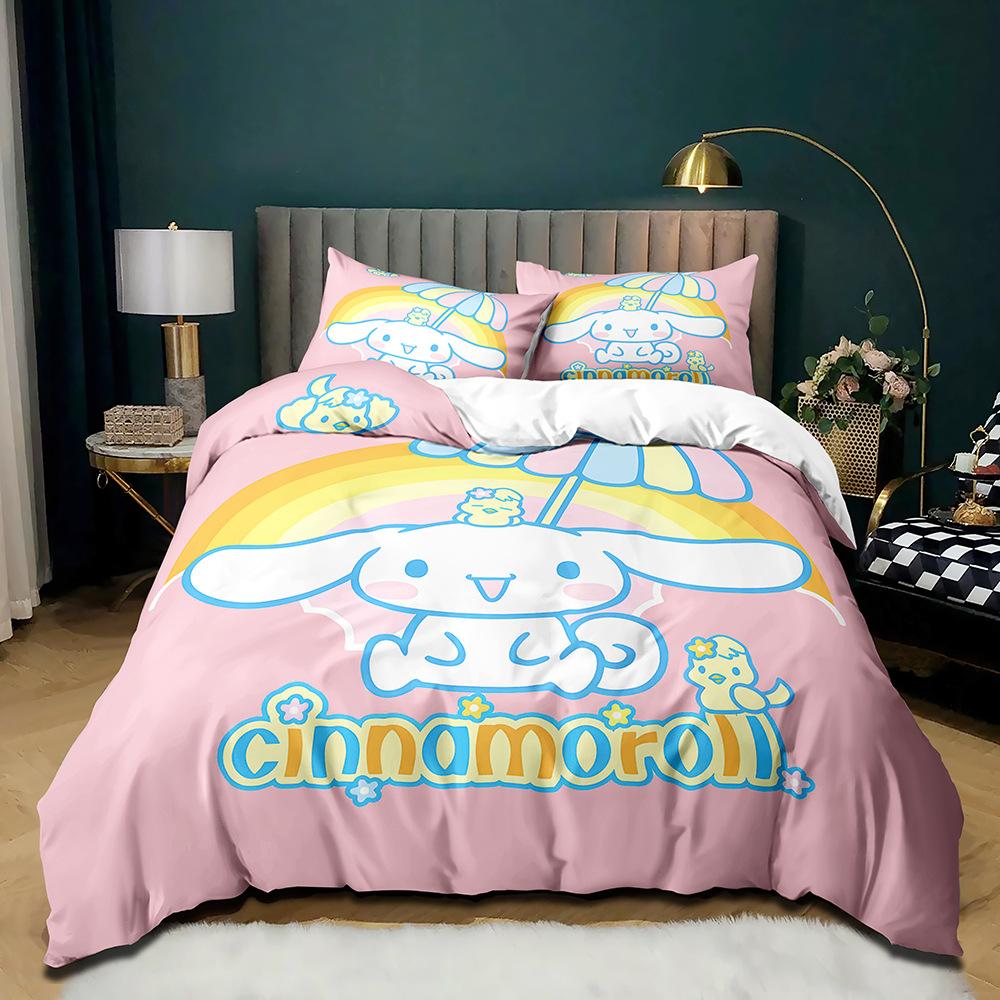 Big-Eared Dog Kulomi Animation Single Dormitory Three-Piece Quilt Cover Quilt Cover