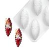 6 Cells 3D Shell Design Pudding Mousse Cake Moulds Madeleine Dessert Chocolate Silicone Mold Cake Decorating Tools