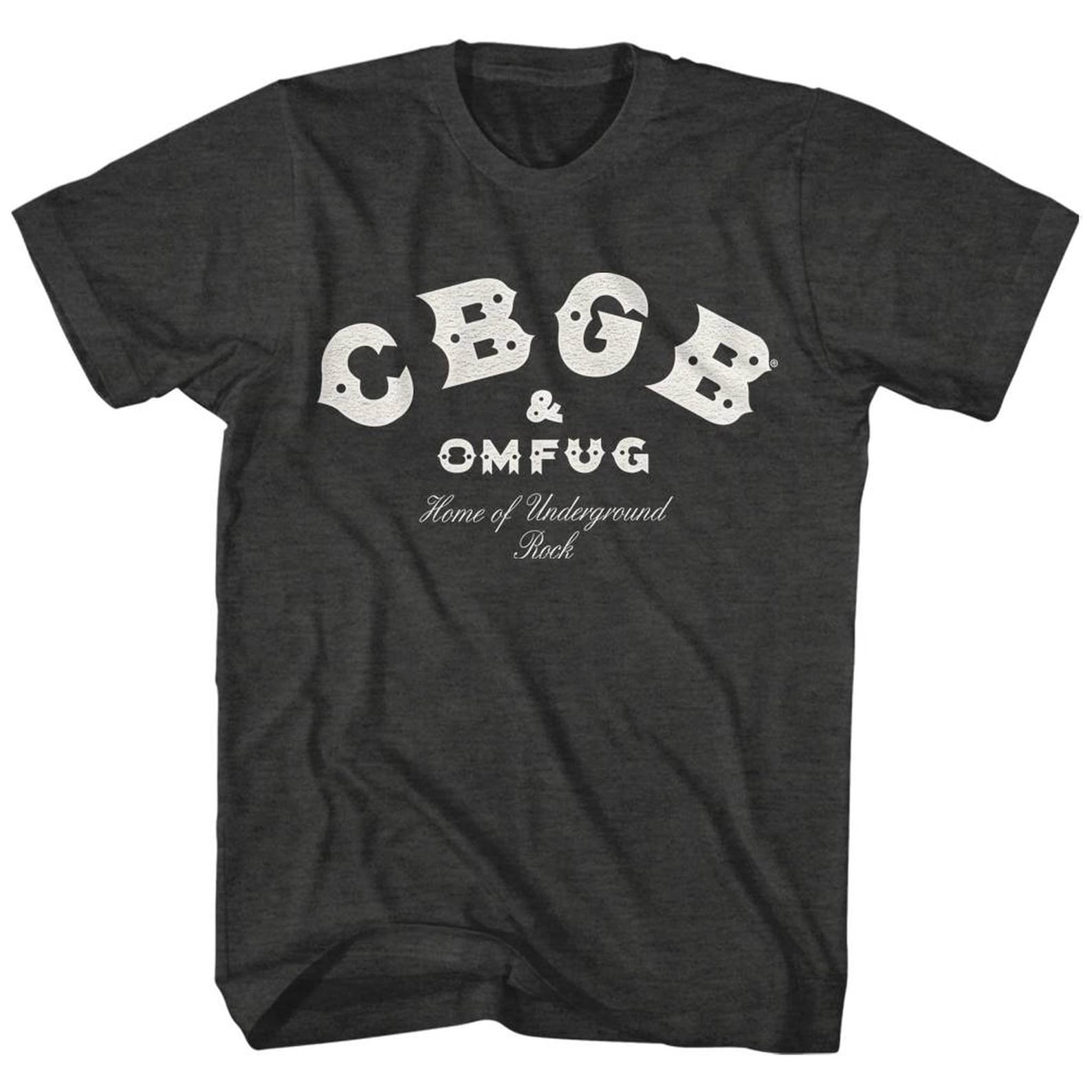 CBGB Logo Black Heather Adult T-Shirt S