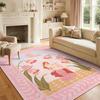 Bohemian Style Rug Large Size Home Decoration Mats Living Room Short Pile Washable Carpet Girl Bedroom Non-slip Soft Floor Mat