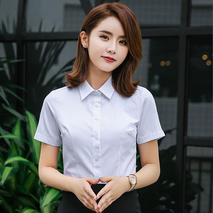 Customized shirts men's business short-sleeved men's professional formal wear wholesale non-ironing overalls embroidered LOGO men's shirts