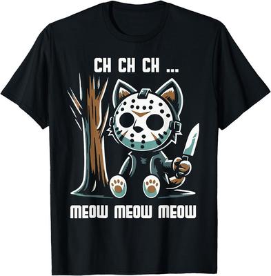 Ch Ch Ch Meow Meow Meow - Cat Movie Horror T-Shirt