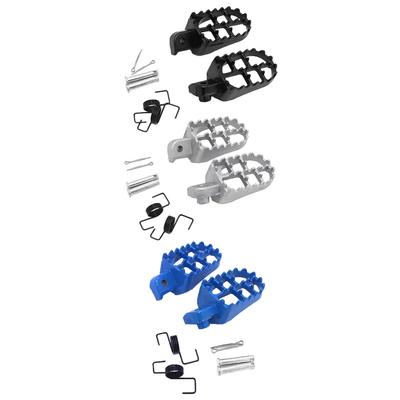 1 Pair Wide Fat Foot Pegs Pedal Metal Motorcycle Foot Pegs Pedals Footpegs Assembly for Honda XR50R CRF50 CRF70 CRF80 CRF100F