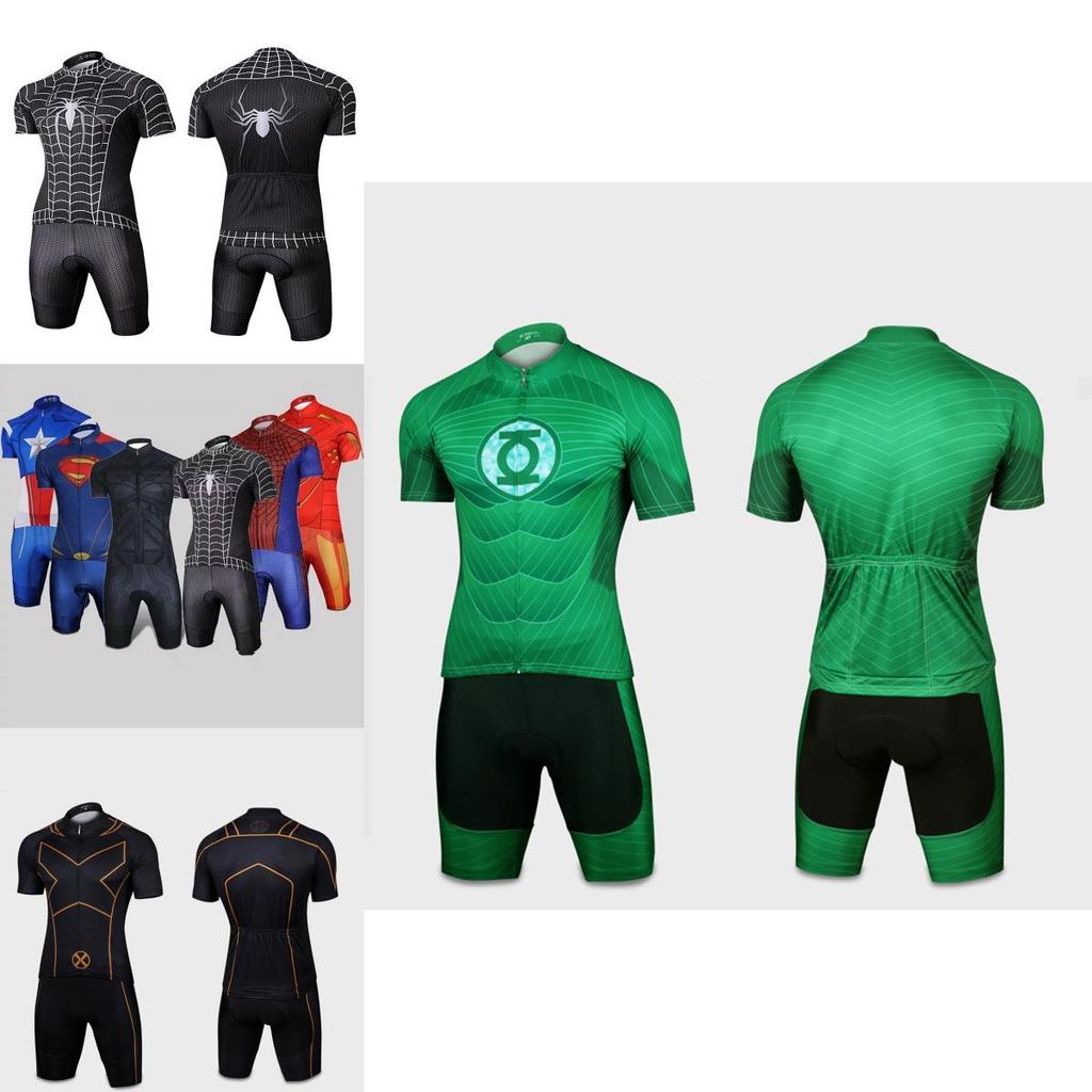 Hochwertiges DC-Superhelden-Film-Cosplay 3D-Radtrikot-T-Shirt für Herren