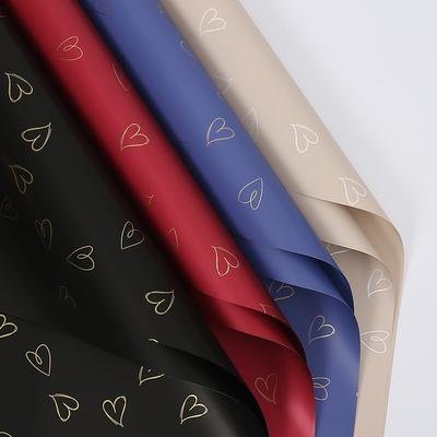20Pcs Heart Printed Wrapping Paper Florist Bouquet Packaging Gift Wrapping Paper for  Birthday Party DIY Craft Art Paper Roll