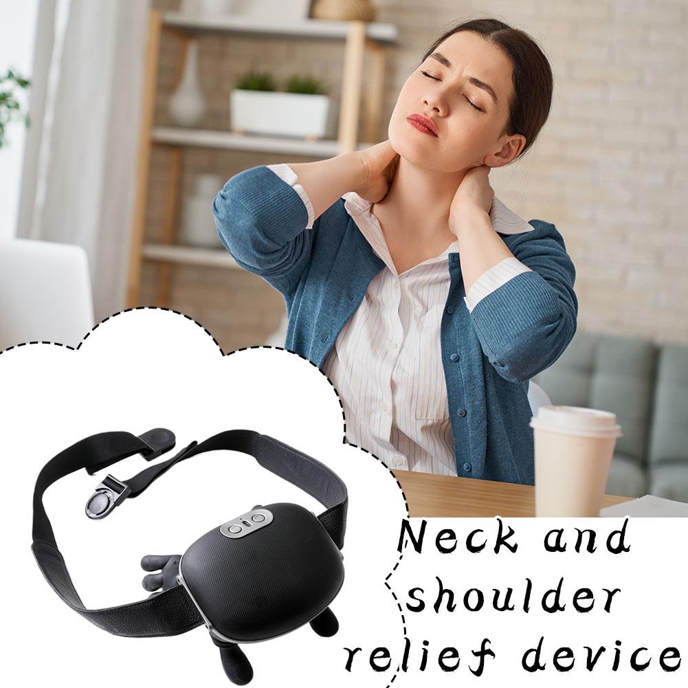 Finger Pressure Neck Massager Heated Back and Shoulder Massager Electric Kneading Neck Deep Massage Muscle Relax