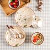 Bailian Japanese Ceramic Camellia 16-Piece Tableware Gift Set