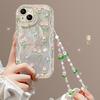Applicabile A Custodia Per Cellulare Apple 15 IPhone 14 Promax Piuma Tulipano Catena 13 Silicone Trasparente Xs Confezione Completa