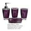 4 Piece Soap Dispenser, Toothbrush Holder, Apartment Essentials, Premium Modern Bathroom Accessory