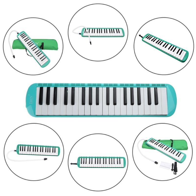 37 Key Harmonica Melodica Wind Musical Instrument Air Piano Keyboard with Portable Carrying Bag for Adults Students