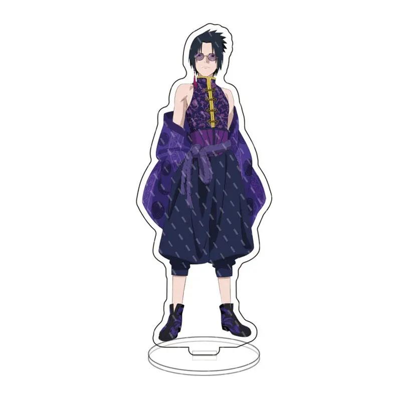 Japan Naruto Acrylic Stand Shippuden Uchiha Sasuke Sakura Desktop Decoration Doll anime figure character Xmas present 15cm