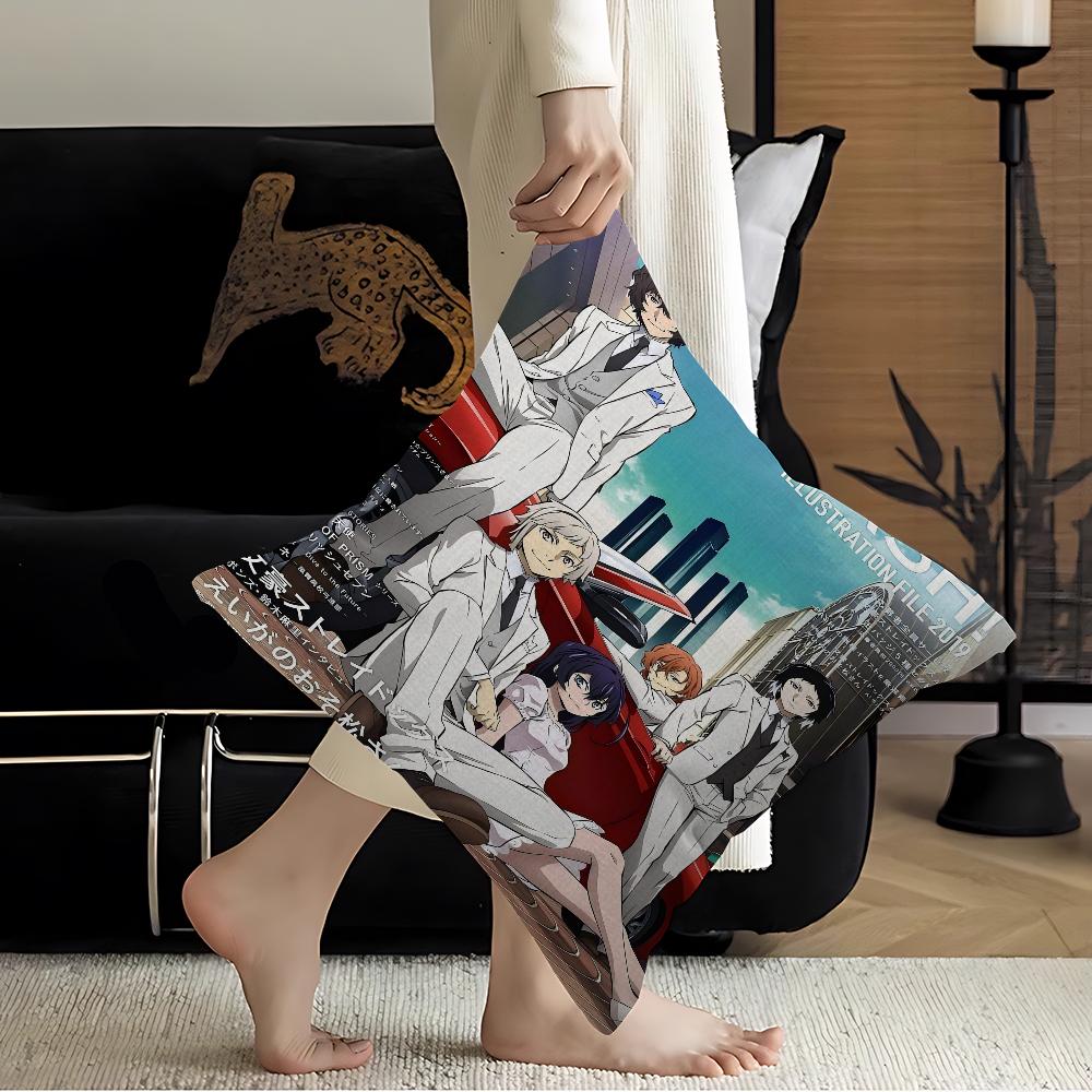 Anime Bungo Stray Dogs Pillowcase toon Gift Cushion Cover Bedroom Home Sofa Chair Seat Decor pillow case