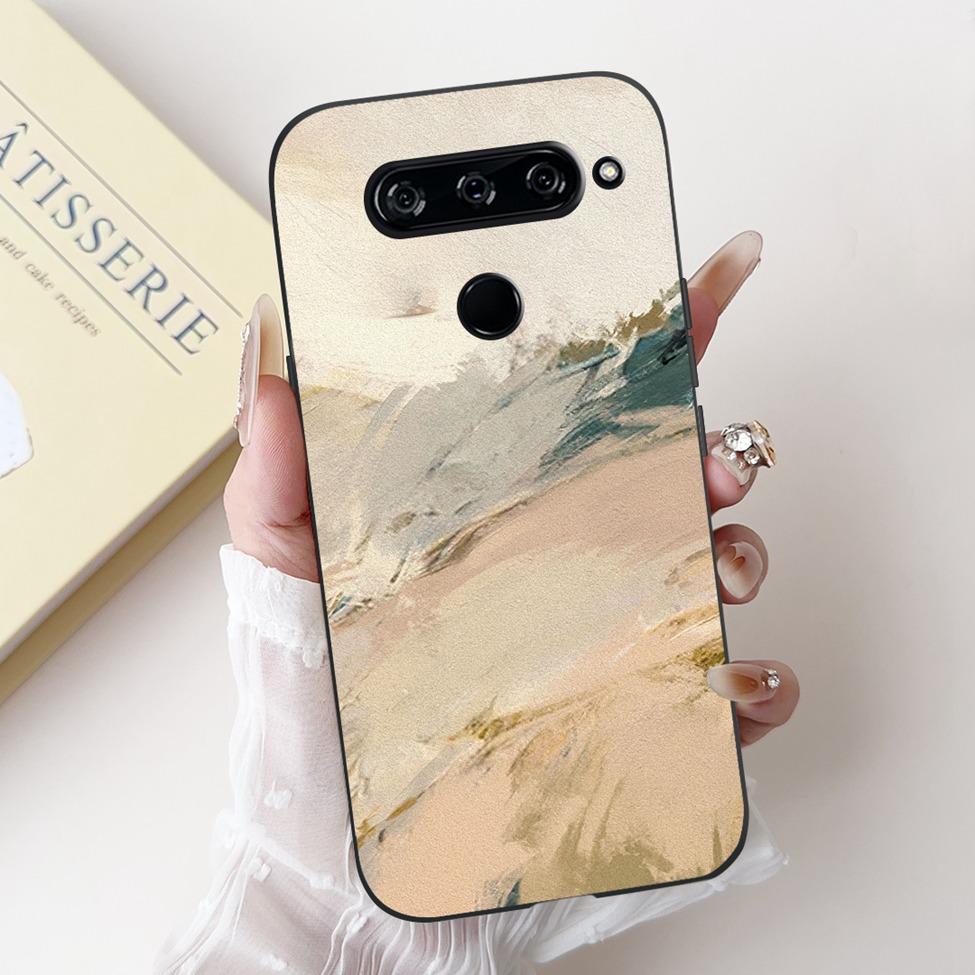 For LG V40 V50 ThinQ Case V50S ThinQ Cute Cartoon Cat Luxury Cool Shockproof Silicone Back Cover For LG V50S ThinQ 5G Phone Case
