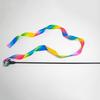 Bell Interactive Colorful Ribbon Cute Cat Toy Funny Rod Teaser Wand Cat Supplies