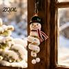 Regalo di Natale Fatto a Mano Bambola all'Uncinetto Ornamento a Spirale Kit Fai da Te, Set Artigianale Festivo con Modello Pupazzo di Neve Filato Morbido, Perline, Decorazione per Albero da Appendere alla Finestra
