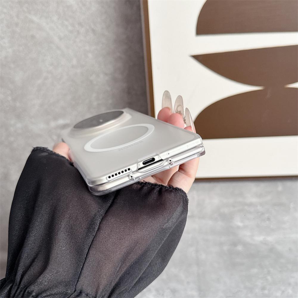 Frosted Texture Phone Case For Honor Magic V5 V3 MagSafe Magnetic Wireless Charge Hard Shell Protection Back Cover