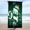 New York Jets Print Strandtuch, Großes Weiches Schnelltrocknendes Handtuch für Strand Camping Schwimmen