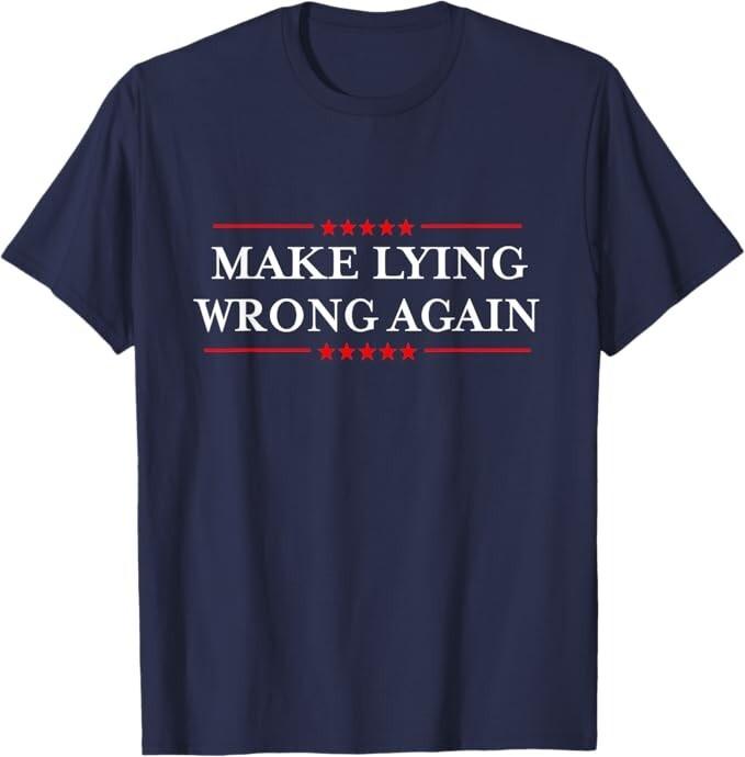 Make Lying Wrong Again Gift Resist Racism Anti-Trump T-Shirt Unisex T-Shirt S