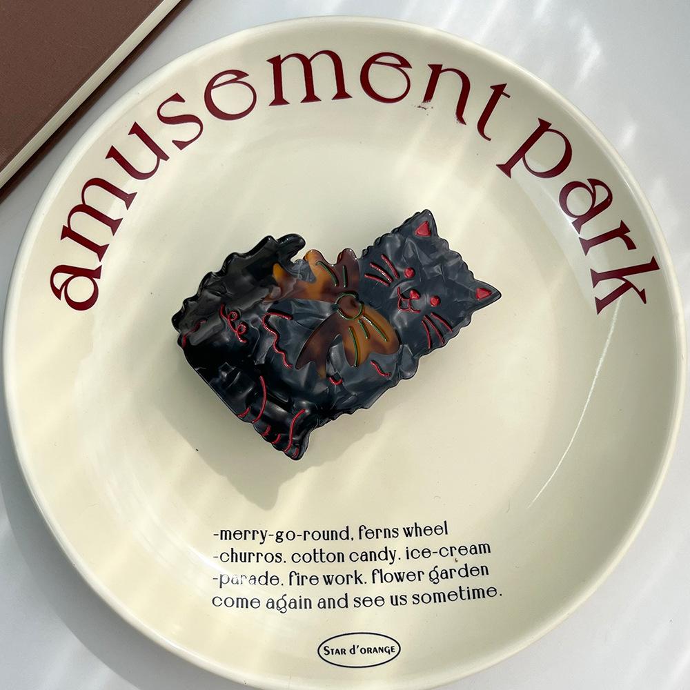 

1 шт. Новый бант, клипса для царапания когтей, милая и сладкая клипса-акула, затылок, клипса для хвостика, вогнутая заколка для волос, аксессуар для волос