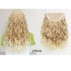 Seamless U-Shaped Water Wave Clip-In Hair Extensions, 6 Clips, 45cm, for Women, Volume Boost, Synthetic Fiber