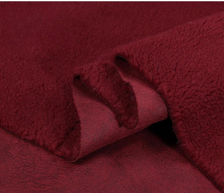 Suede Velvet Composite Lamb Wool Fabric Winter Thickening Warm for Diy Sewing Clothing  Wholesale Cloth