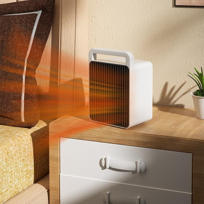 900W Small Portable Hot Air Blower Household Winter Electric Heater Office Desktop Mini Warm Air Fan