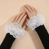 Costume Accessory Fake Cuff Lace Ruffled Wrist Lace Cuff Fake Sleeves Cuffs  Stage Performance