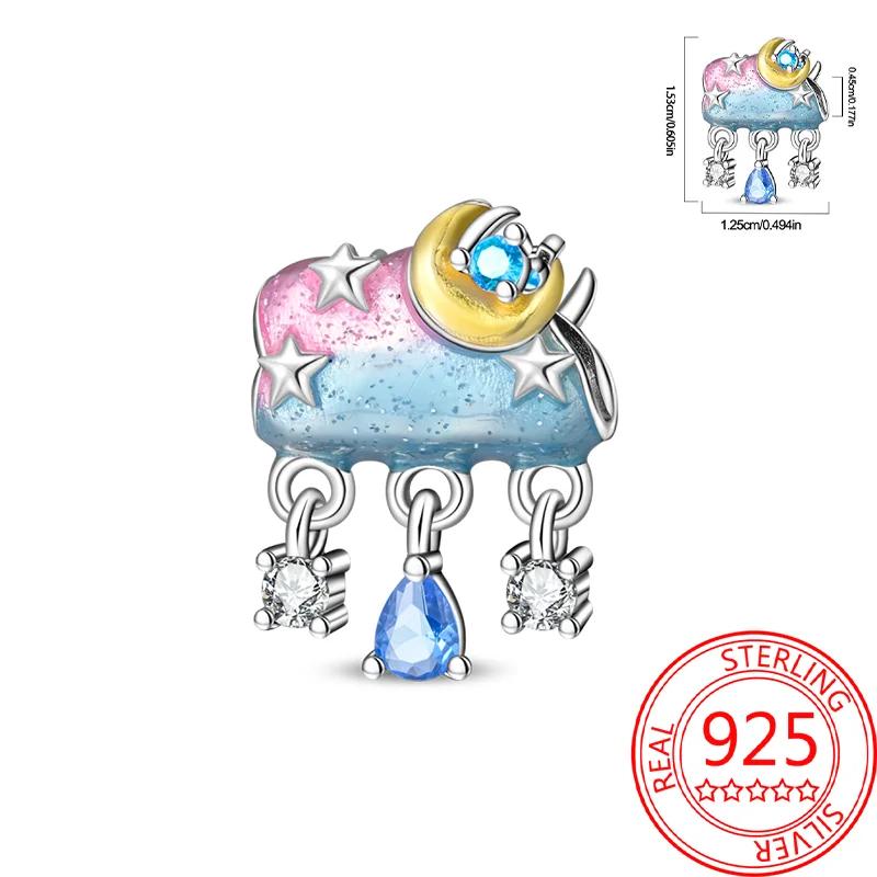 Copper Weather Change Series Charms Sunny Rainy Rainbow Perfume Beads Fit Original Bracelet For Women Diy Fine Gift