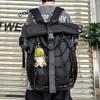 Motorcycle style high-end men's backpack workwear trendy men's backpack trendy brand sports cycling helmet bag