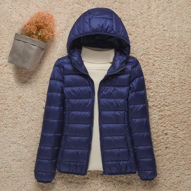 Women Winter Coat New Ultra Light White Duck Down Jacket Slim Women Winter Puffer Jacket Portable Windproof Down Coat