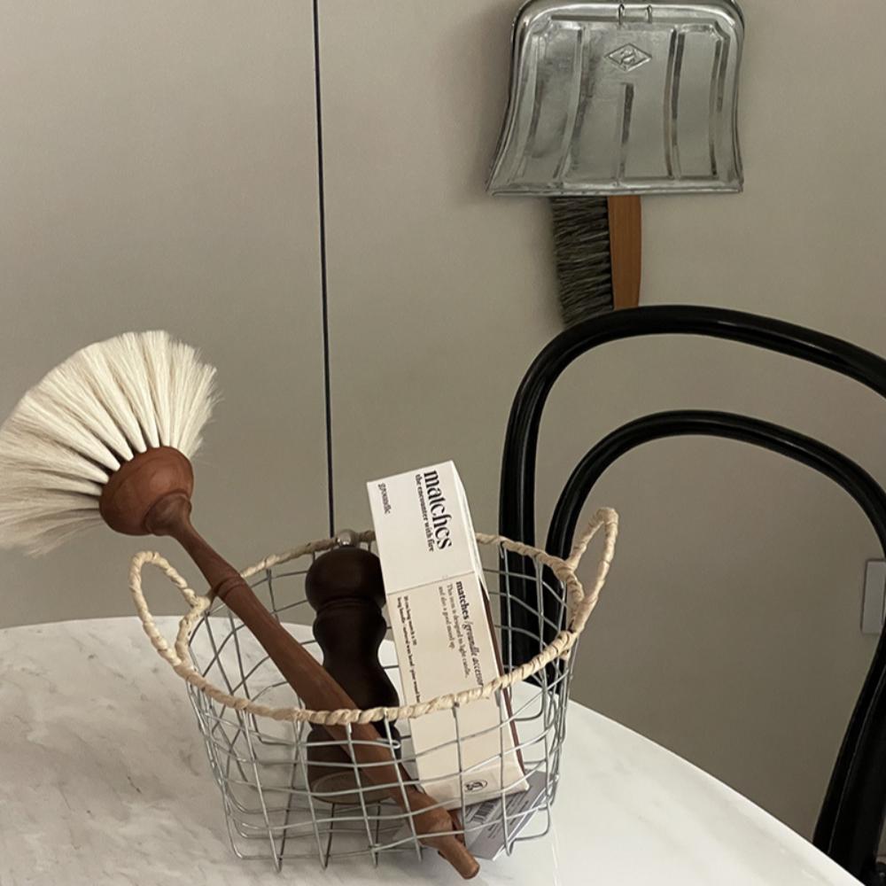 Nordic Wire Storage Basket Portable Kitchen Fruit Storage Basket Wire Woven Basket  Living Room