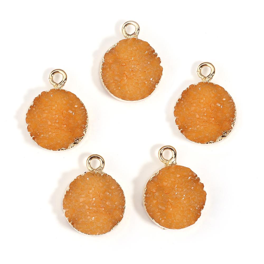 5Pcs/lot Resin Imitation Crystal Cluster Charms Colorful Pendant for Jewelry Making Accessories DIY Necklace Earrings Bracelet