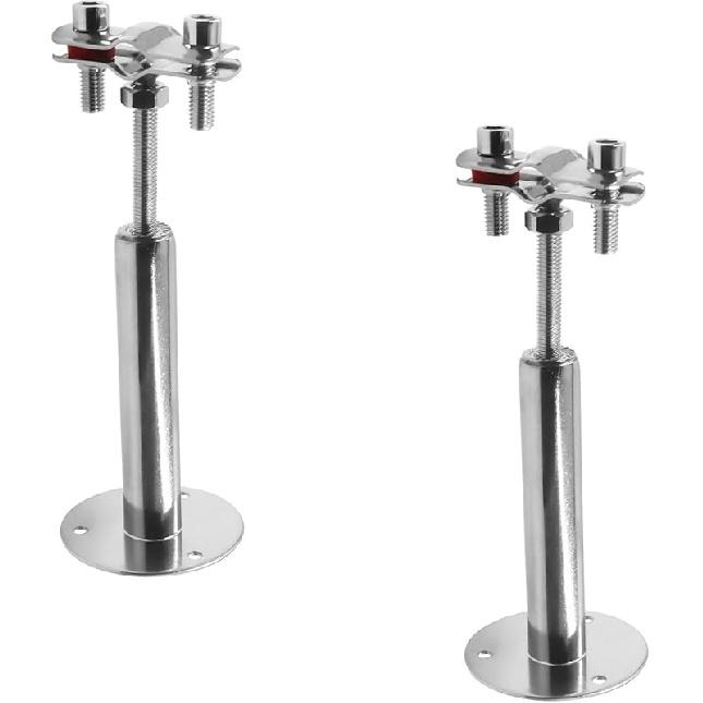 Wall Mount Pipe Supports,Ceiling Mount Pipe Strap Clamp,TTZEZE 304 Stainless Steel Adjustable Pipe Bracket Holder Pipe Straps with Screws for PVC