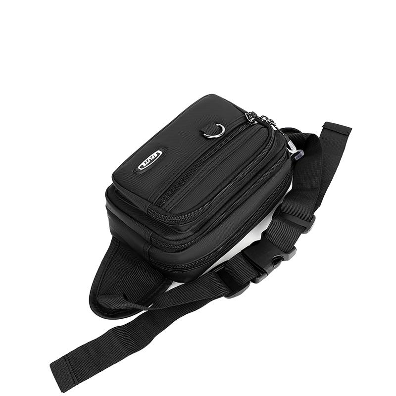 Men's Shoulder Crossbody Bag Multi-Layer Cash Register Waist Bag
