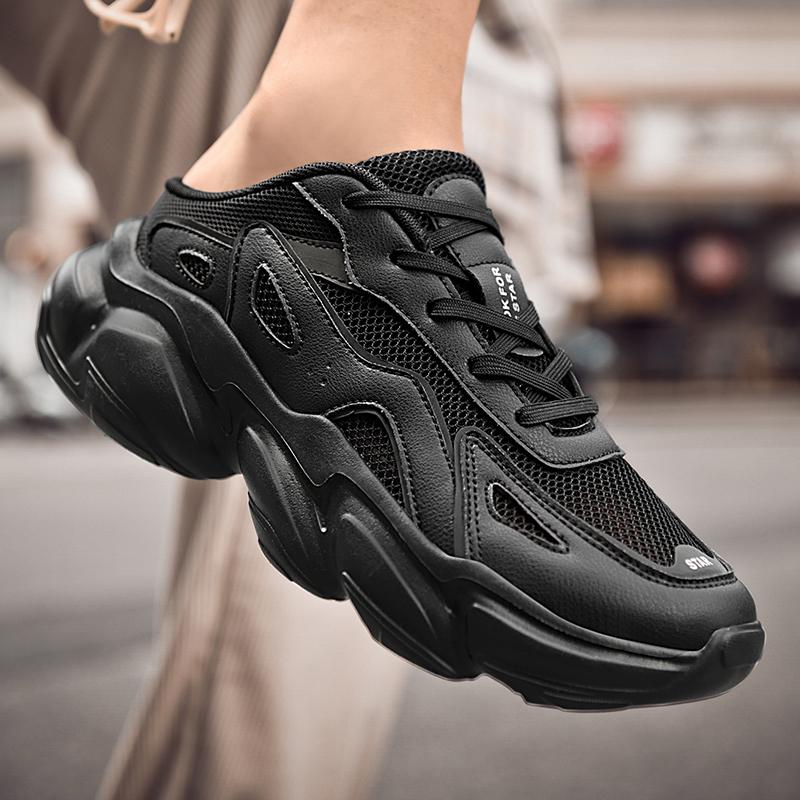 Brand Design Chunky Sneakers Men Summer Large-mesh Sports Shoes Women Simple Shoes Students Outdoor Walking Shoes Lady Footwear