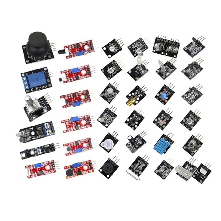 Sensors Assortment Kit 37 in 1 New Starters Sensors Module Kit For DIY Projects with Tilt Switching Module Board
