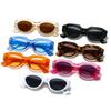 SHAUNA Retro Small Oval Sunglasses Women Ins Popular Cat Eye Trending Men Sun Glasses UV400
