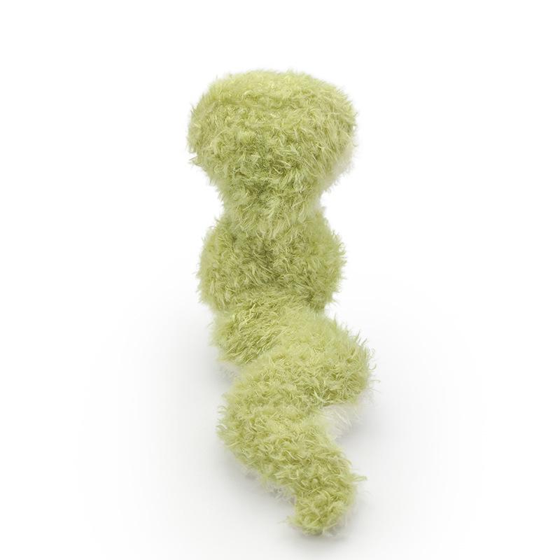 Flauschiges grünes Schlangen-Stofftier für Mädchen - Niedliche Kinderpuppe