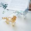 Crystal Lucky Wolf  Dog Miniatures Figurines Home Desktop in-vehicle Crystal Crafts Ornaments Wolf Tea Pet Home Decoration Gifts