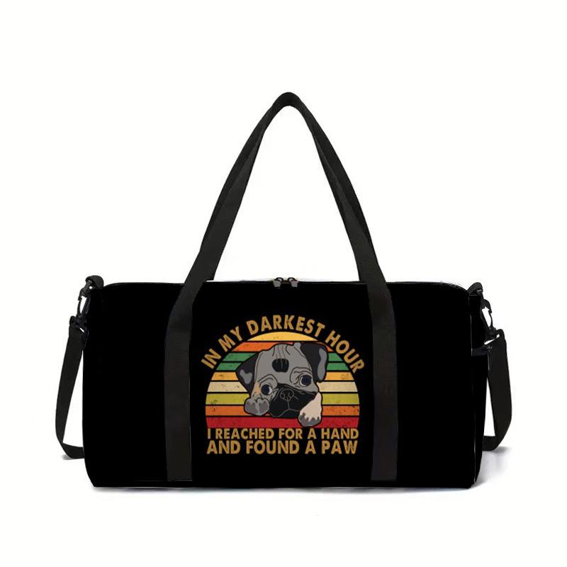 Borsa da Viaggio Sportiva Fitness Classica a Spalla Borsa a Tracolla Grande Capacità con Stampa Cartone Animato Borsa portaoggetti