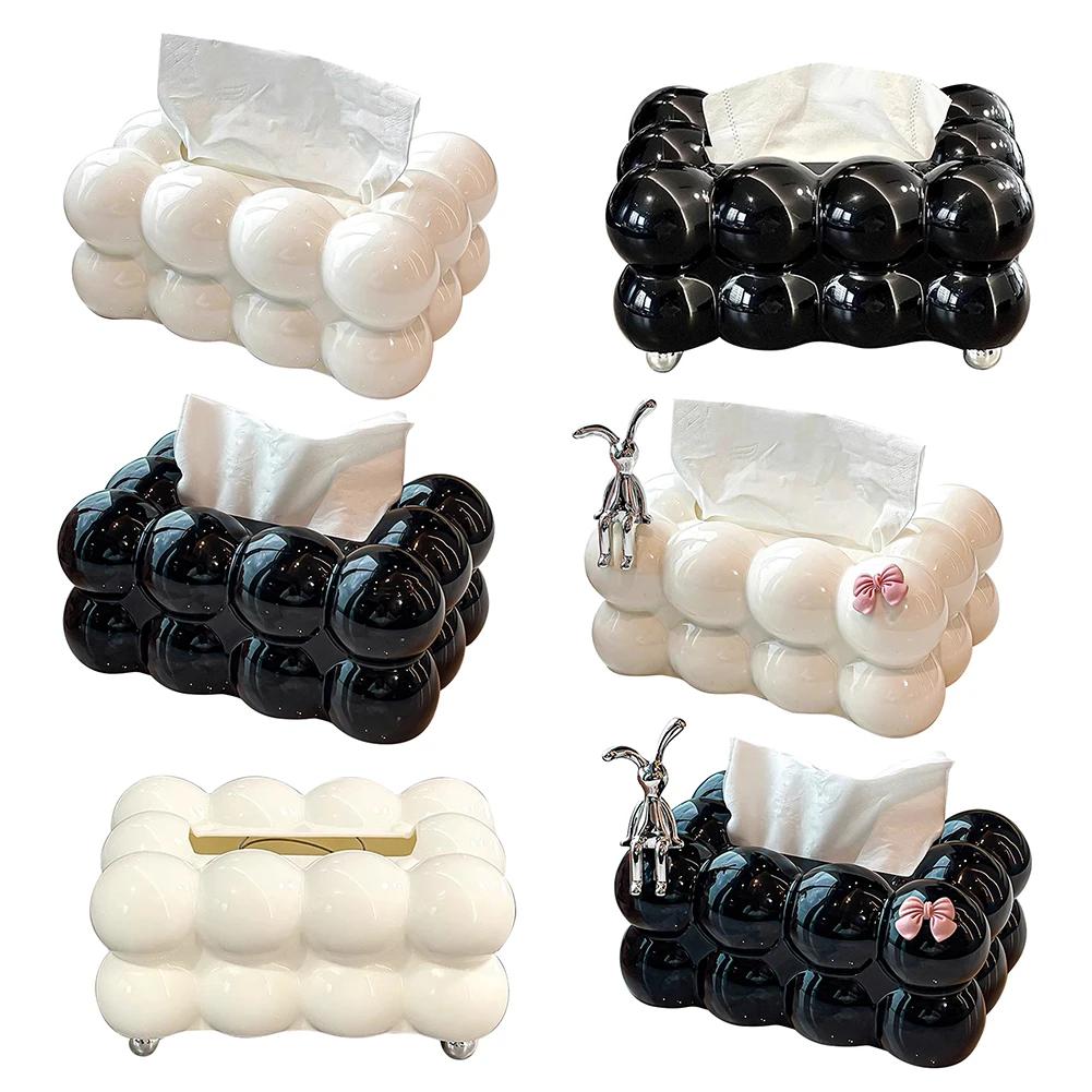Bubble Tissue Holder Minimalist Paper Storage Box Creative Cotton Candy Tissue Cover Home Decoration