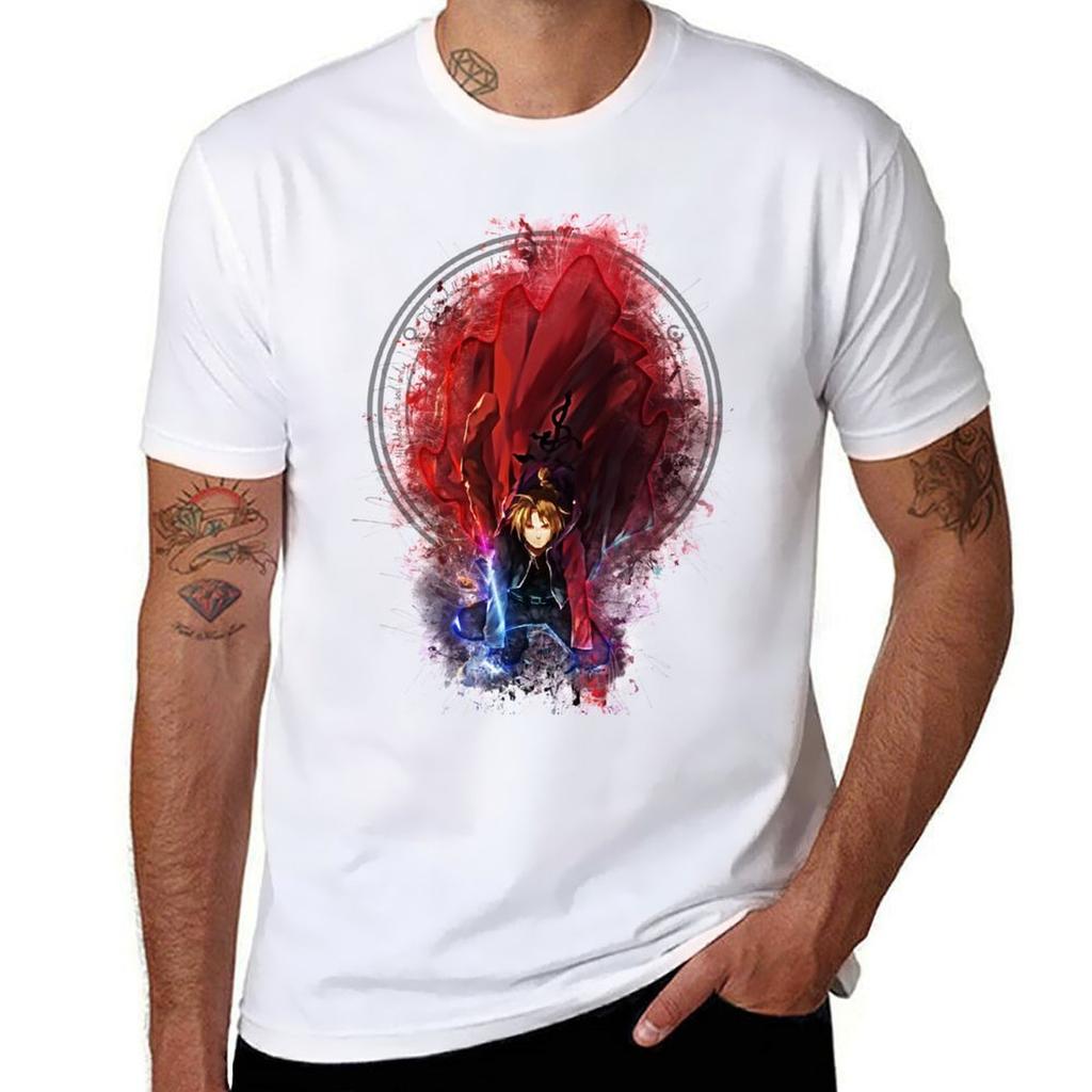 Full Metal Alchemist Tshirt Casual Basic Short Sleeve Tshirt