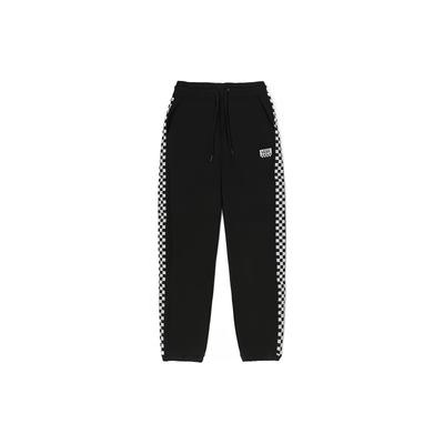 FW22 Pantalones Casuales de Punto con Logo Deportivo Retro Unisex Negro VN00090XBLK