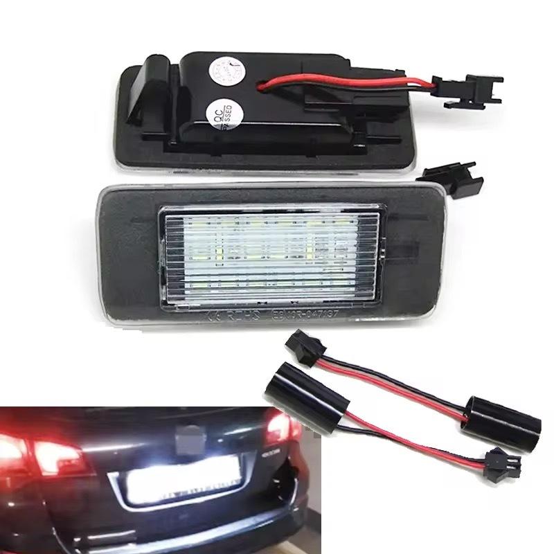 2PCS CANBUS White LED License Plate Lights For Opel Zafira Tourer C P12 2011 2012 2013-2016 Pre Facelift Car Rear Tail Lamps